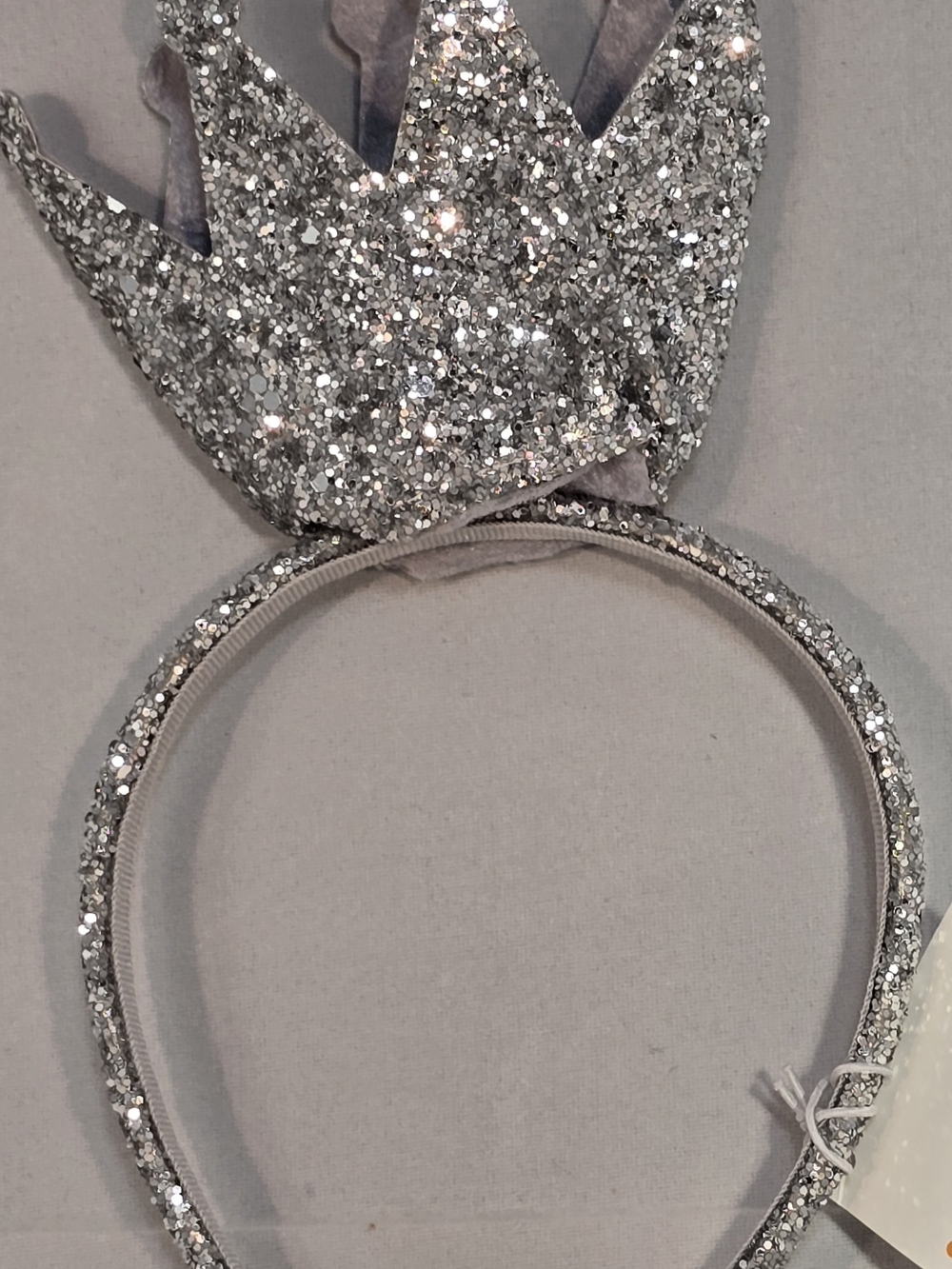 Gymboree Silver Glitter Crown Headband